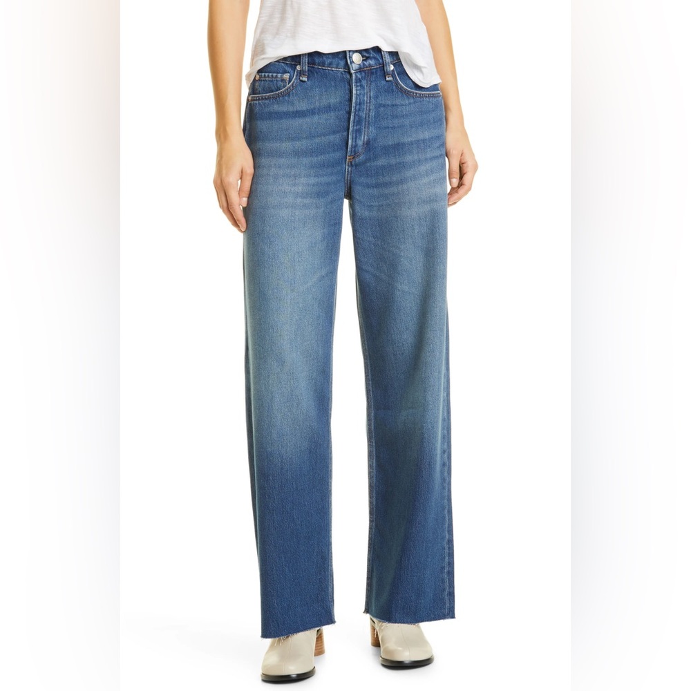 Rag & Bone - Featherweight Logan Women's Wide Leg Jean, Jasper - Size 23